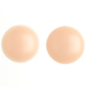 (PACK OF 3) Seamless Nude Silicone Reusable Nipple Covers (Beige)